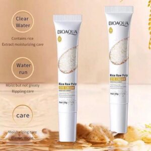 BioAqua Rice Brightening Eye Cream Rice Raw Pulp Eye Cream Acne Scar Removal - 20g