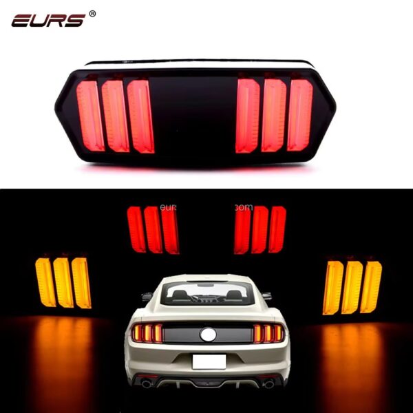 Universal Motorbike Back Light With Indicator DRL Audi Style - Image 8