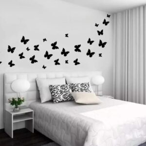 (pack of 30)  3D Wooden Butterfly  Wooden Wall Decoration Items for Home, Bedrooms Inspire Kids and Look Decent