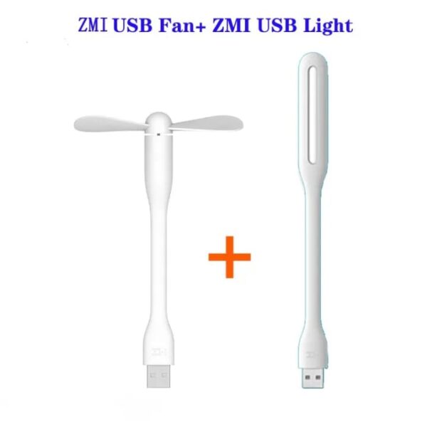 USB Fan Portable Adapter I LED USB Light Lamp Enhanced Version for Laptop Notebook Computer PC Power Bank  (random color) - Image 2