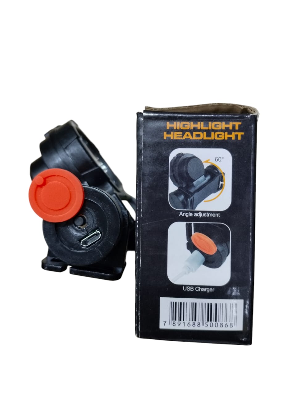 2 in 1 Headlight Torch Lamp – 3W LED+COB with Built-in Battery, Waterproof & USB Charge – Model: 108 - Image 12