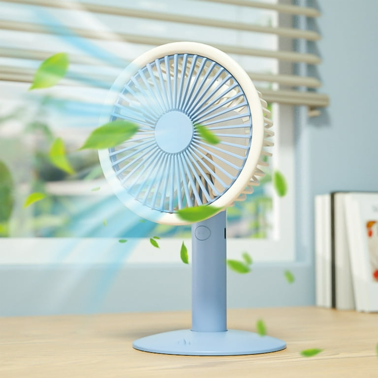 Portable Automatic Wireless USB Fan | Fan with 5 Speed Super Strong Wind for Home office Bedroom Kitchen Outdoor Camping | Best Quality Table Fan | Desktop Small Fan (Random Color)