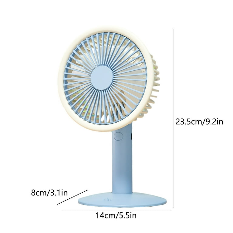 Portable Automatic Wireless USB Fan | Fan with 5 Speed Super Strong Wind for Home office Bedroom Kitchen Outdoor Camping | Best Quality Table Fan | Desktop Small Fan (Random Color) - Image 8