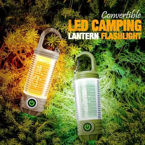 Rechargeable LED Mini Camping Flashlight, Portable Outdoor Light with Hook, White Warm Light and Red Light, - Image 4