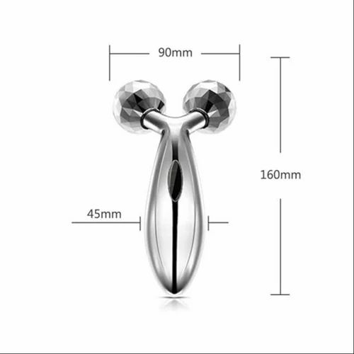 3D Face Massager Roller – 360° Rotation Handheld Y-Shape Plastic Tool for Face Lifting, Anti-Wrinkle, Skin Firming, and Full Body Relaxation | NM-091 ( Random Color ) - Image 7