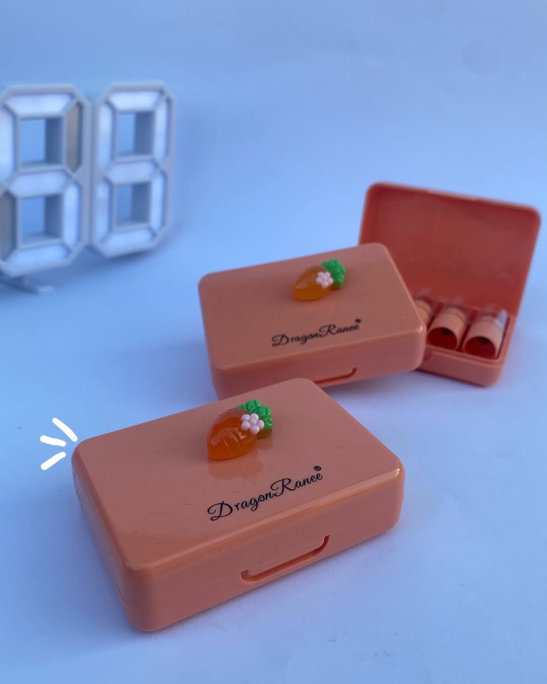 5 Pcs Dragon Ranee Carrot Mini Lipstick Set | Long Lasting Makeup Waterproof Lipstick (Random Color) - Image 3