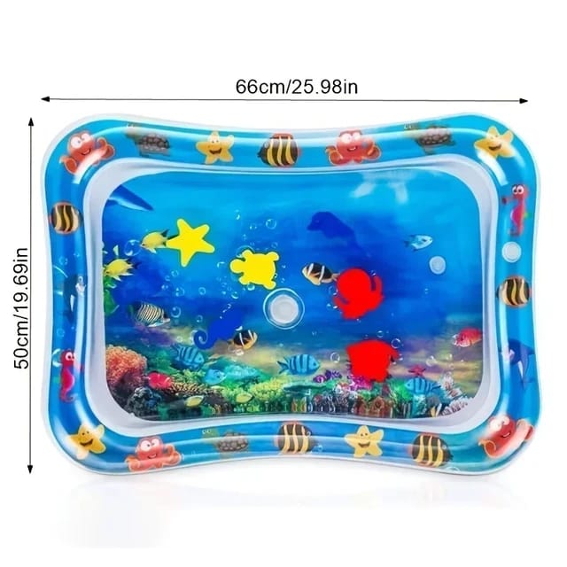 Sale Inflatable Leakproof Water Mat For Kids /  Inflatable Tummy Time Mat -  (Random color) - Image 2
