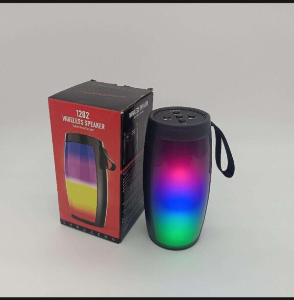 1202 Wireless Bluetooth Speakers Home Outdoor Portable Small Speaker Subwoofer Car Audio Bass MP3 Player Sound System LED Lights - Image 5