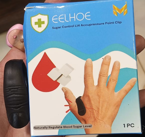 Sugar Control LI4 Acupressure Point Clip Wearable – Supporting Acupressure Relaxation, Stress Alleviation, Tension Relief and Headache Relief Hand Clip Migraine Pressure Point Clip - Image 4