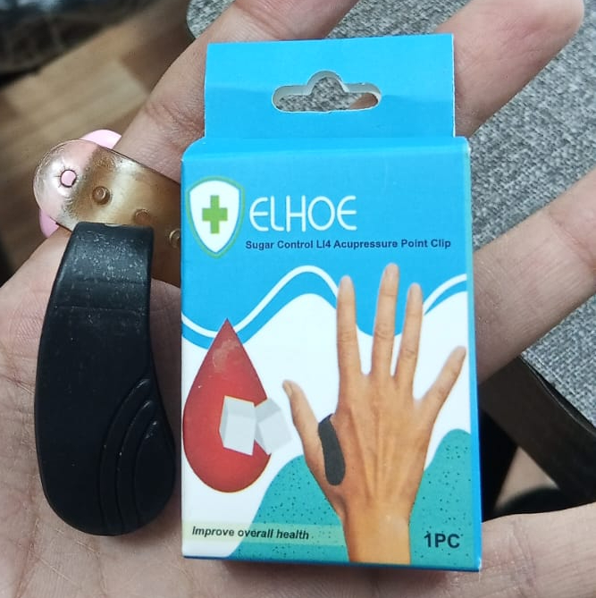 Sugar Control LI4 Acupressure Point Clip Wearable – Supporting Acupressure Relaxation, Stress Alleviation, Tension Relief and Headache Relief Hand Clip Migraine Pressure Point Clip - Image 2