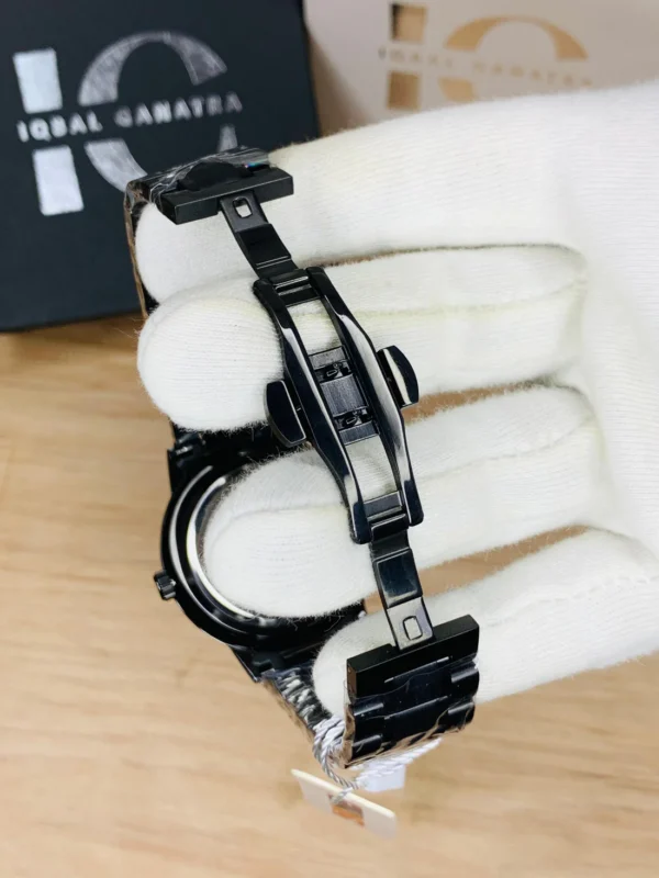 MA1 Black Car Sport Rim Hub Wheel Wristwatch for Mens (random dial color and random strap color) - Image 9