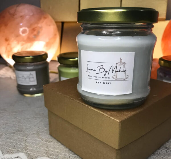 Zen Mist Candle - Soul Soothing Aroma – Handmade Milky & Fresh Soy Wax Candle - 100 gram