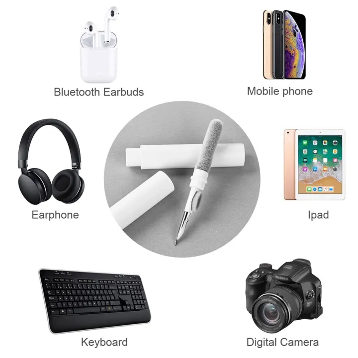 3 in 1 Cleaning Pen Tool Brush Kit For Mobile, Earphone, Earbuds & Airpods  (random color) - Image 5