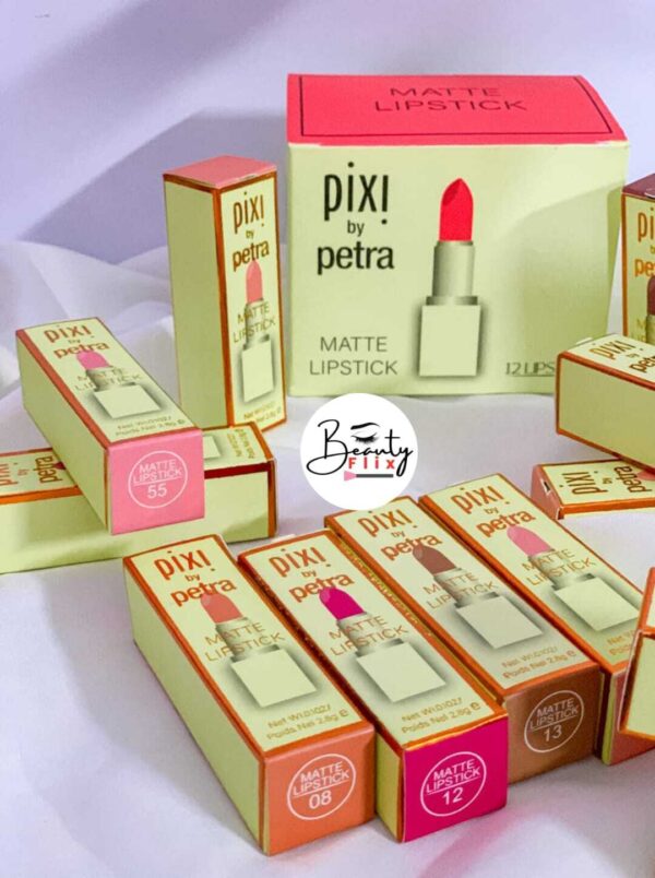 Pixi 12-Color Waterproof & Long-Lasting Lipstick Set - Vibrant, Smudge-Proof Shades for All-Day Wear - Image 4