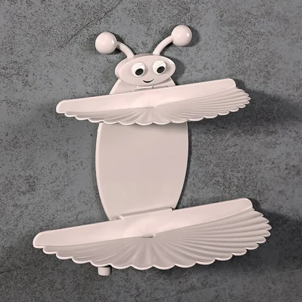 Self Adhesive Double-layer Soap Holder (Random color) - Image 3