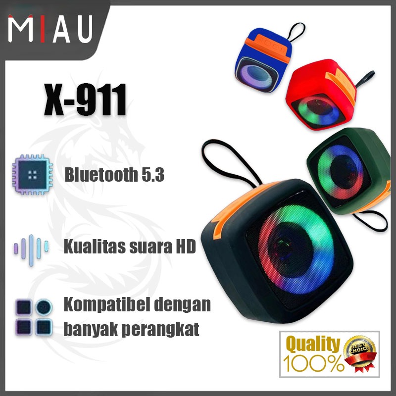 X-911 Wireless Portable Rechargeable Mini Blutooth Speaker With LED Lights And Best For Indoor, Outdoors (Random Color) - Image 11