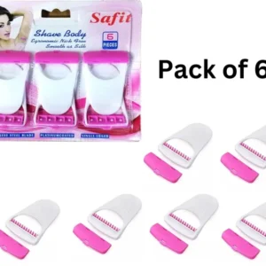 6 Pcs Set  Safit  Women Razor Disposable Body Shaving Razor