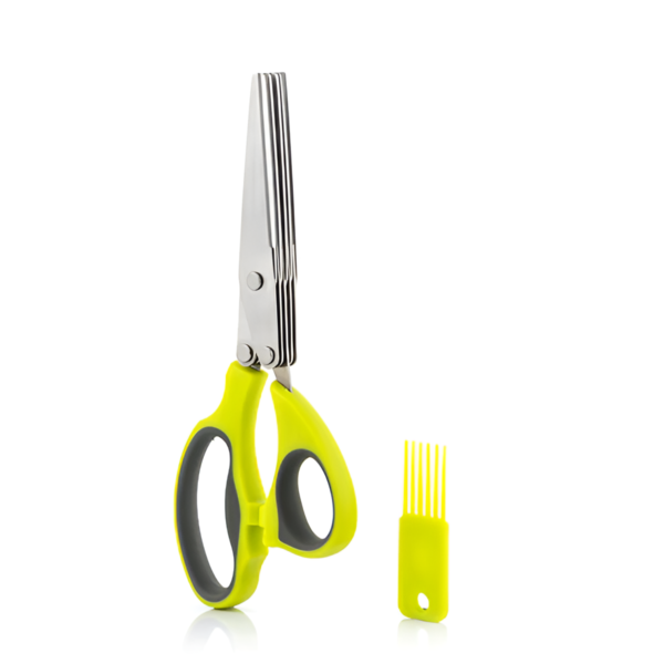 Vegetable Shredding Cutter Shear Scissor | Scissor for cutting / Chopping vegetable, meat, chicken, herbs (Random color) - Image 3