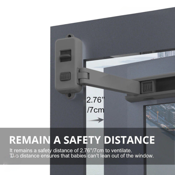 Window restrictor Window Lock Children Protection Window Restrictor ABS Child Safety Window Stopper Falling Prevention Locks Limiter - Image 7