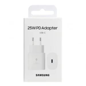 Samsung 25W Charger | Super Fast Charging | USB Type C Fast Charger With Box (Random color)