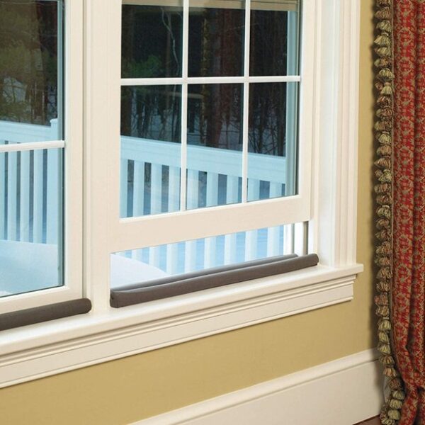 Twin Door Foam Draft Protector - Door Air Lock Foam For Cold Air Window Shutters, Dust Barriers, Insect Repellent (Random color) - Image 5